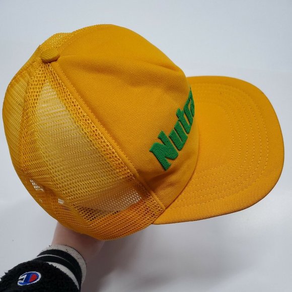 NWOT Nutrament Yellow Trucker Adjustable Snapback Hat Cap New Without Tags - Picture 5 of 10